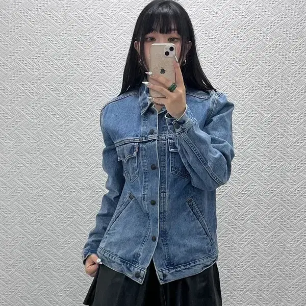 리바이스 캐주얼 컨트리 빈티지 트러커 데님자켓 S C14721