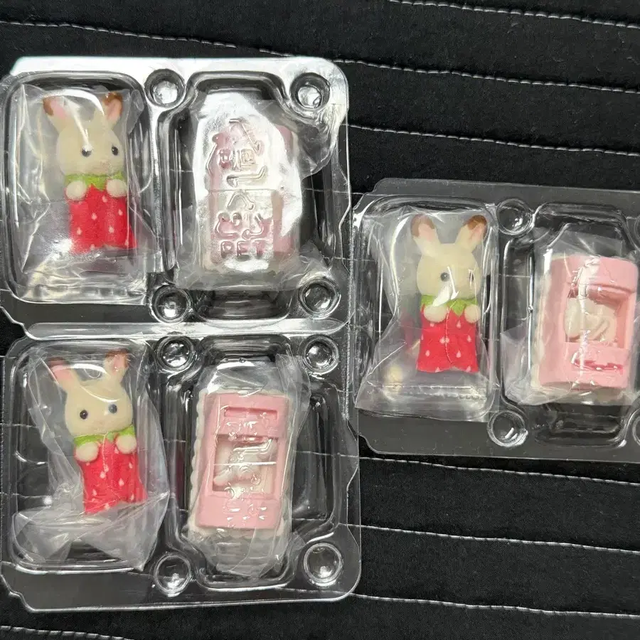 실바니안 아기케이크파티 블라인드백 딸기 초코토끼 롤케이크