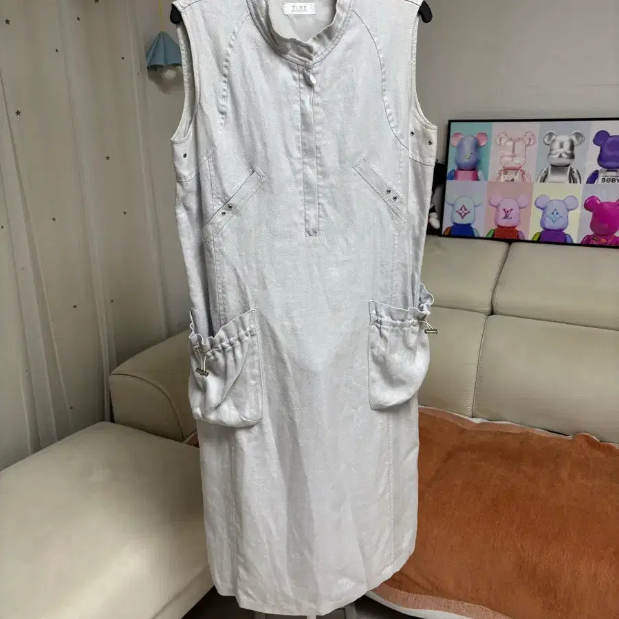 타임 린넨 롱원피스