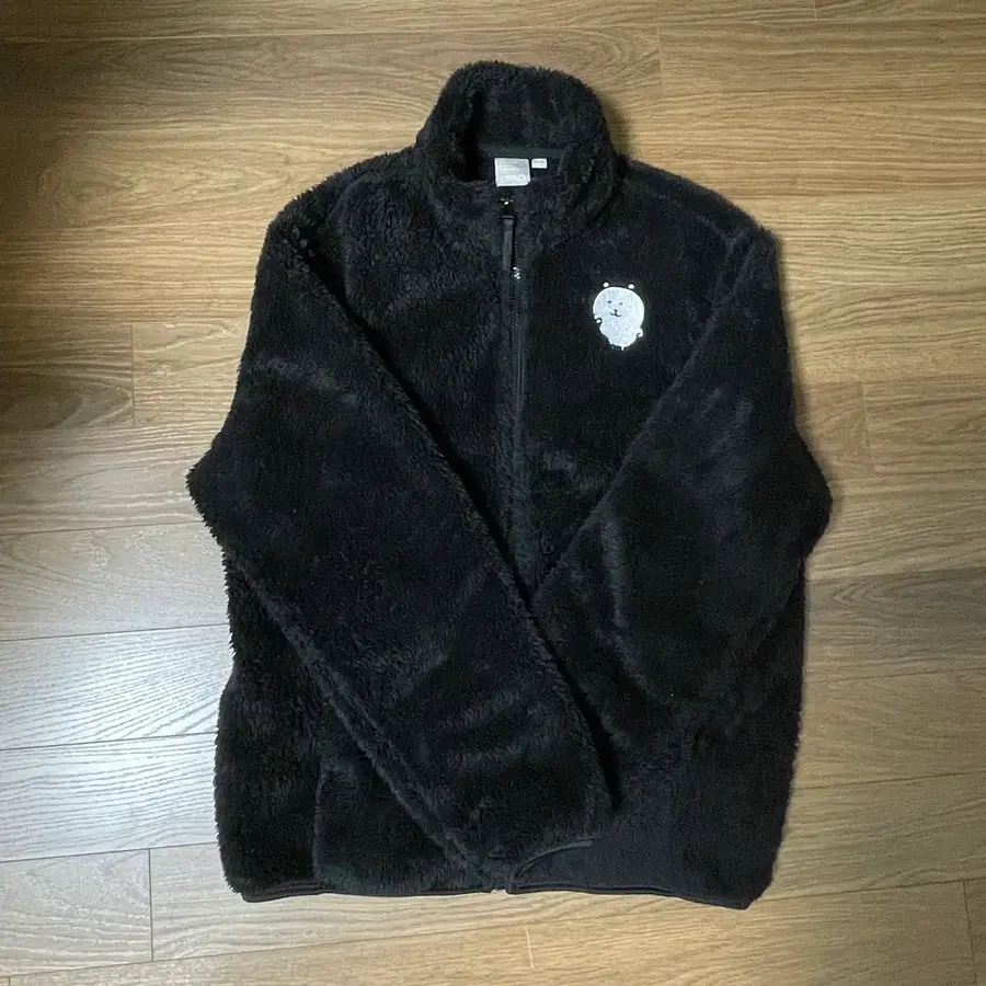 스파오 담곰이 후리스 블랙 S