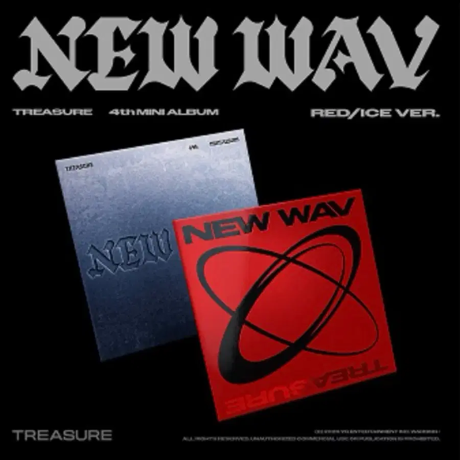 Treasure new wav red/ice ver 미개봉반