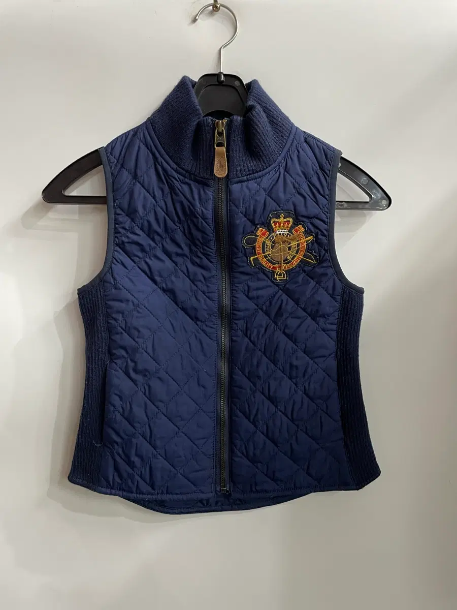 키즈 M(8/10)] 폴로 랄프로렌(RALPH LAUREN) 로열 크레스트 다이아 퀼팅 베스트3.5