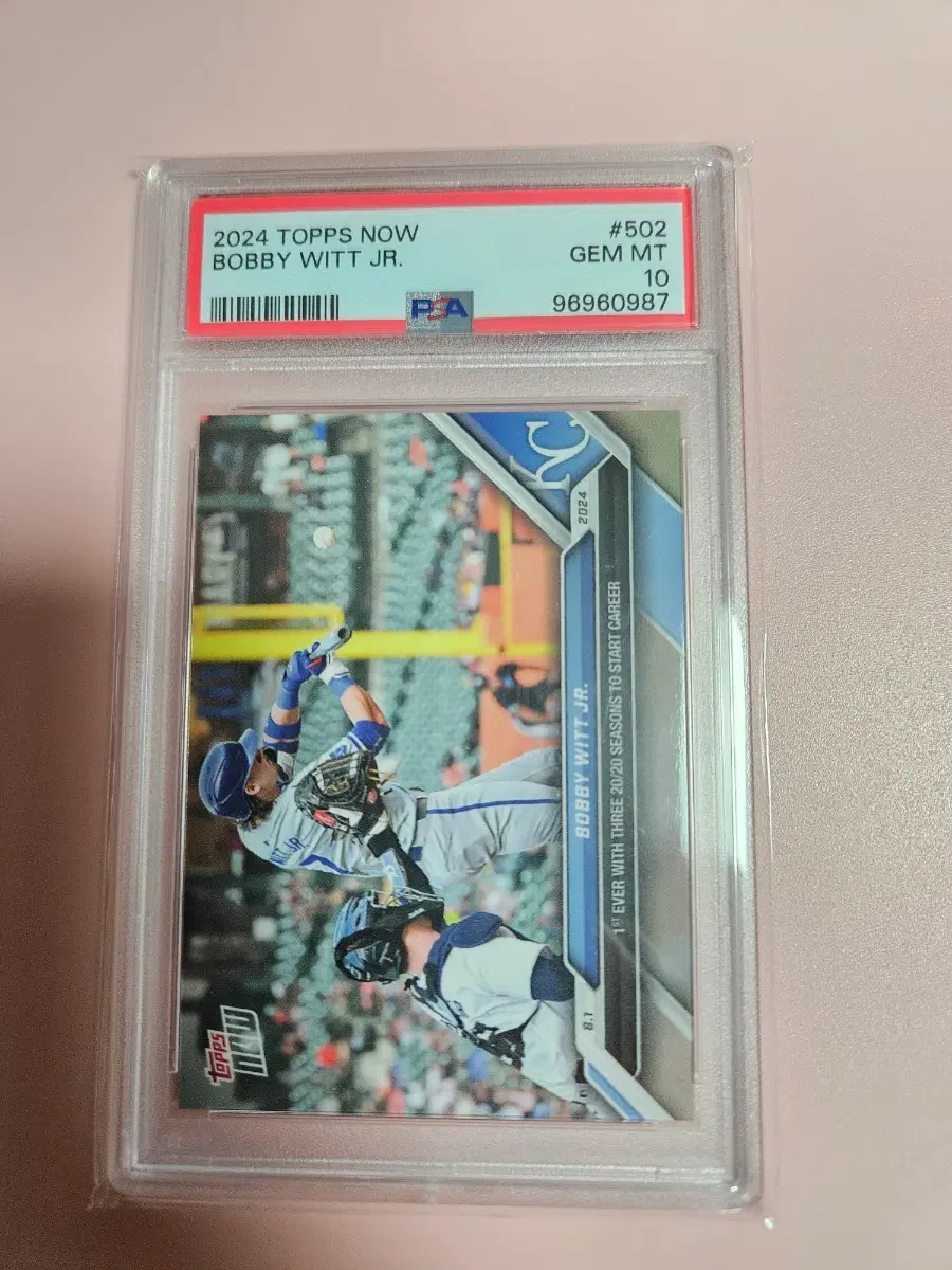 캔시스시티)바비 위트 주니어 PSA 10등급 2024 Topps Now 3년 연속 2020 기념
