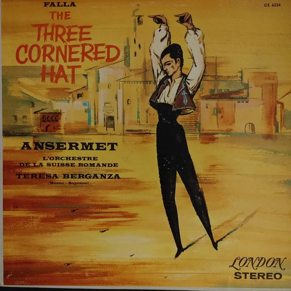 ORIGINAL DECCA LP - ANSERMET/THREE CORNERED HAT