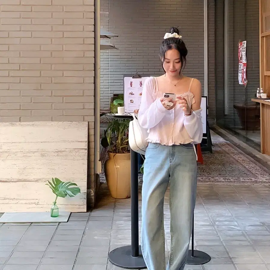 니썸 365스판와이드데님 연청 청바지 여성 옷 여자 벼룩 중고 판매
