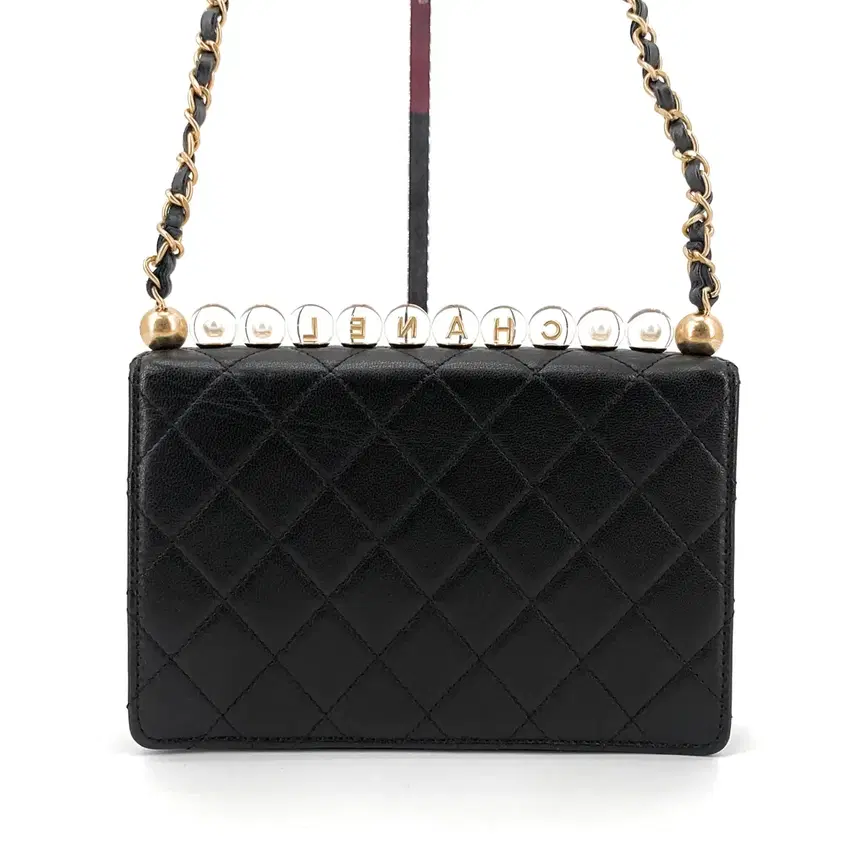 샤넬 고트스킨 비즈 CHANEL 로고 플랩백 크로스백 사진 3