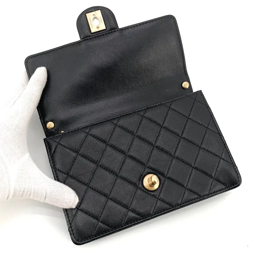 샤넬 고트스킨 비즈 CHANEL 로고 플랩백 크로스백 사진 7