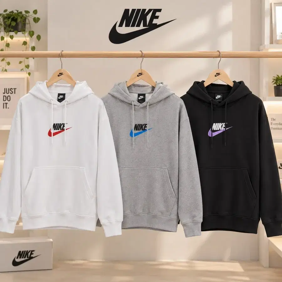 나이키 후드티 화이트/그레이/블랙 s~xl