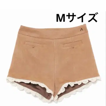 andmary 스웨이드 미니 팬츠 카멜 M 사이즈