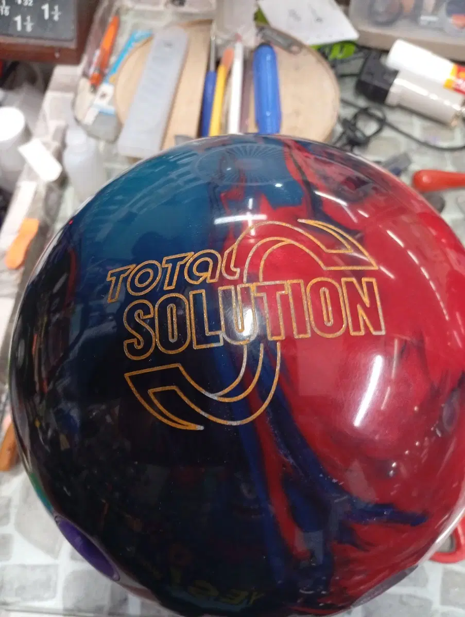 볼링공 TOTAL SOLUTION 레드/블루