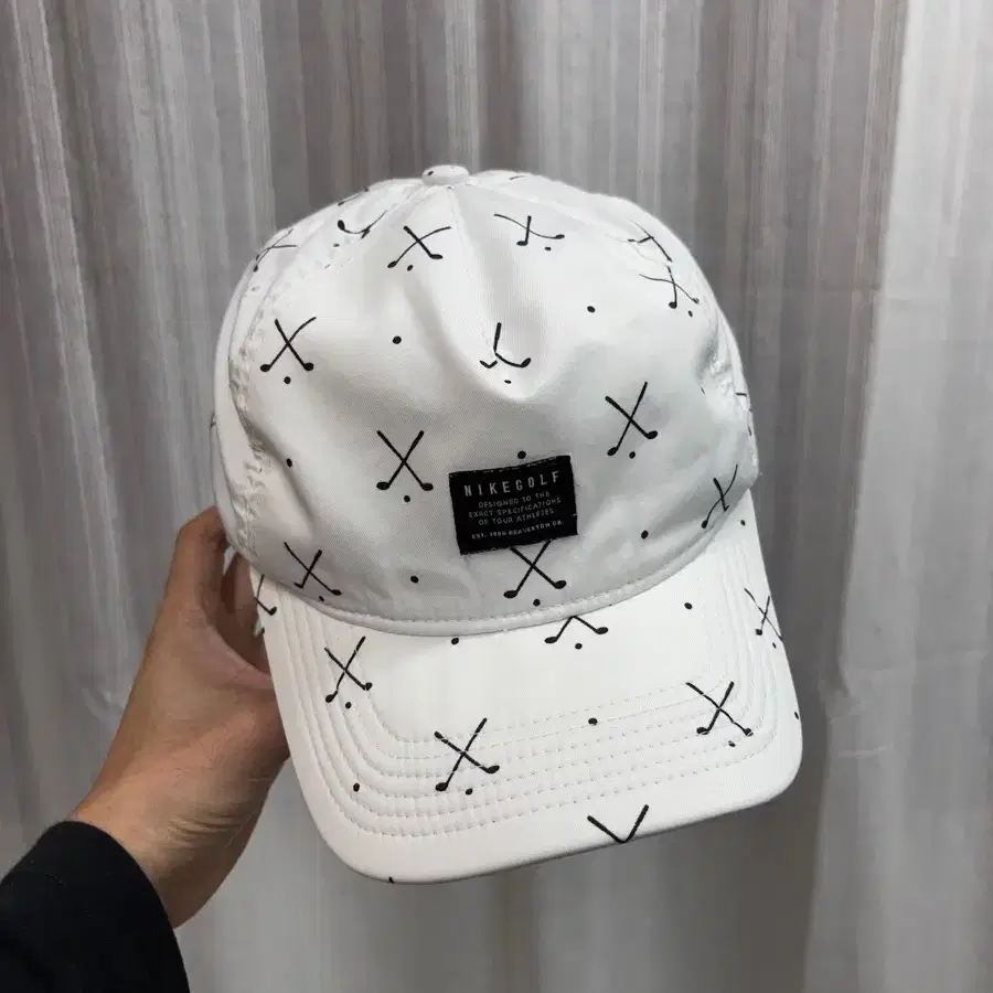 Nike 나이키 골프 패턴 화이트 볼캡 러닝 모자