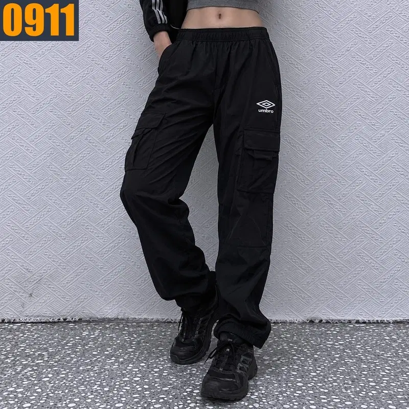 31 UMBRO 엄브로 블랙 카고 조거 트레이닝 팬츠