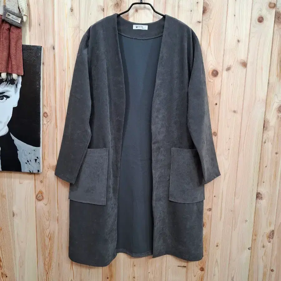 포켓 오픈 롱 가디건!