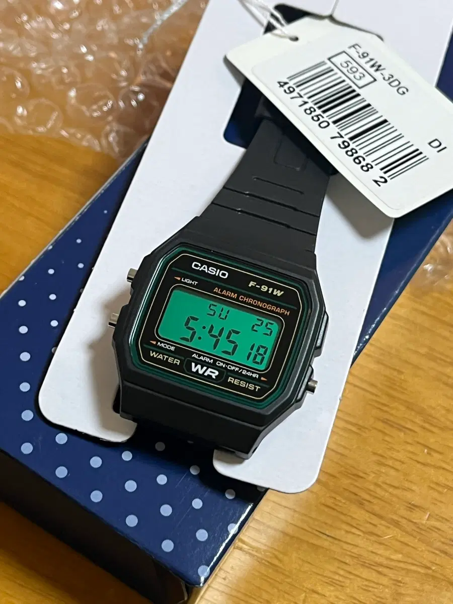 카시오 F-91W-3DG 커스텀 마운틴듀