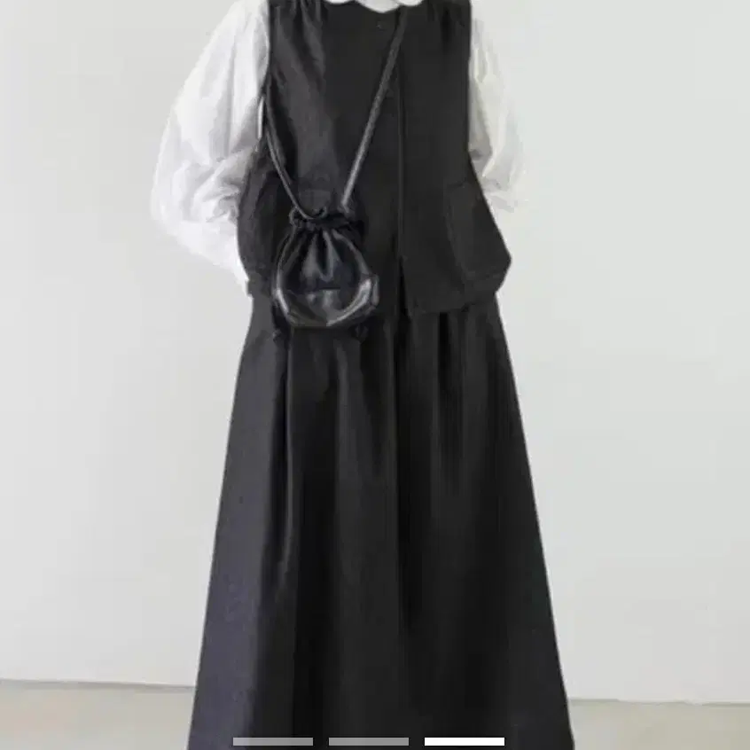 유노이아 데님 플레어 스커트