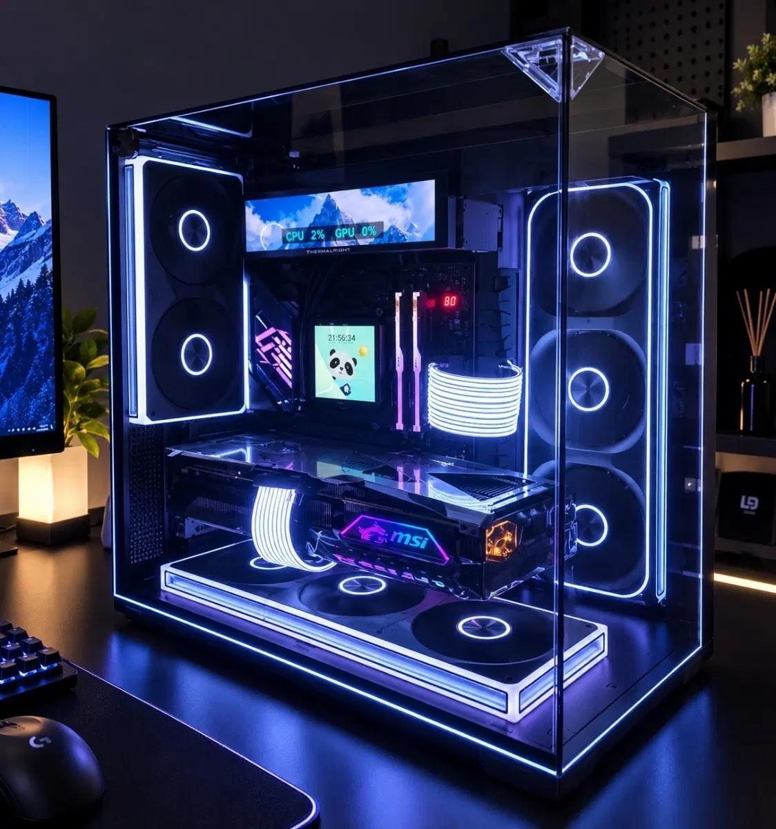 9950x3d x870e 2tb 64gb 5080 뱅가드PC