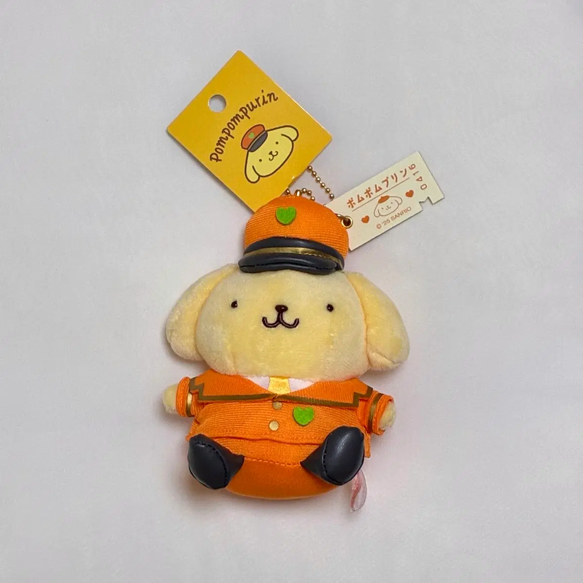 산리오 폼폼푸린 기장 마스코트 인형