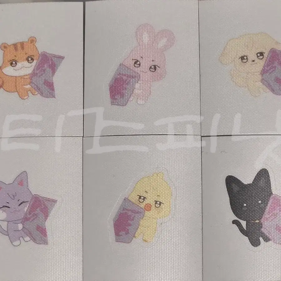 에이티즈 ateez 사웨 특전 띠부씰 띠부스티커 tibu sticker 우산 맏즈 트타 woosan matz yungi 애니티즈 aniteez