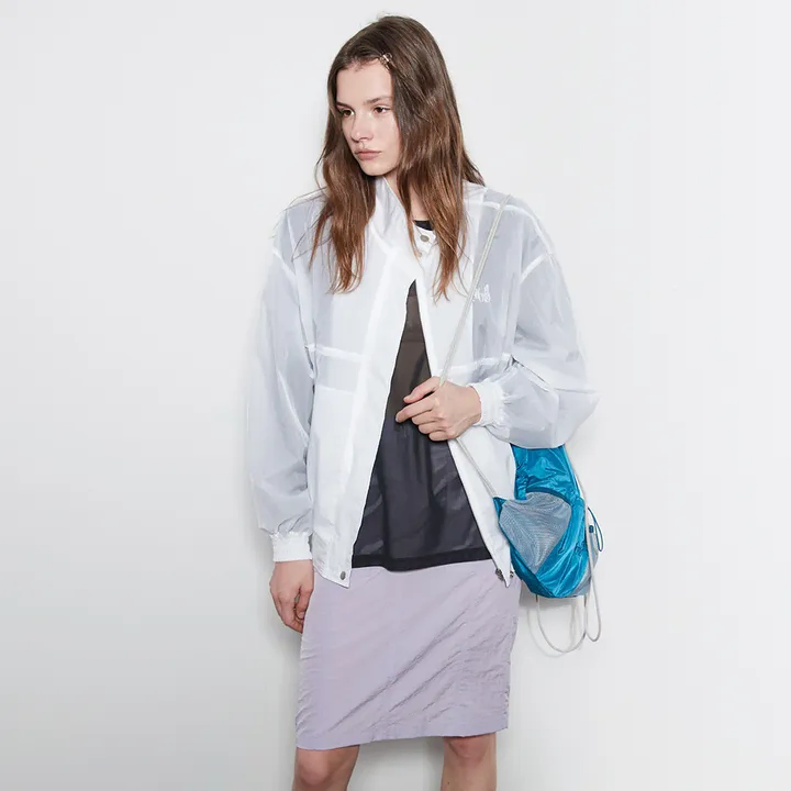 *새상품* 네이비카운티 Classic Wind Breaker 화이트 나일론 점퍼