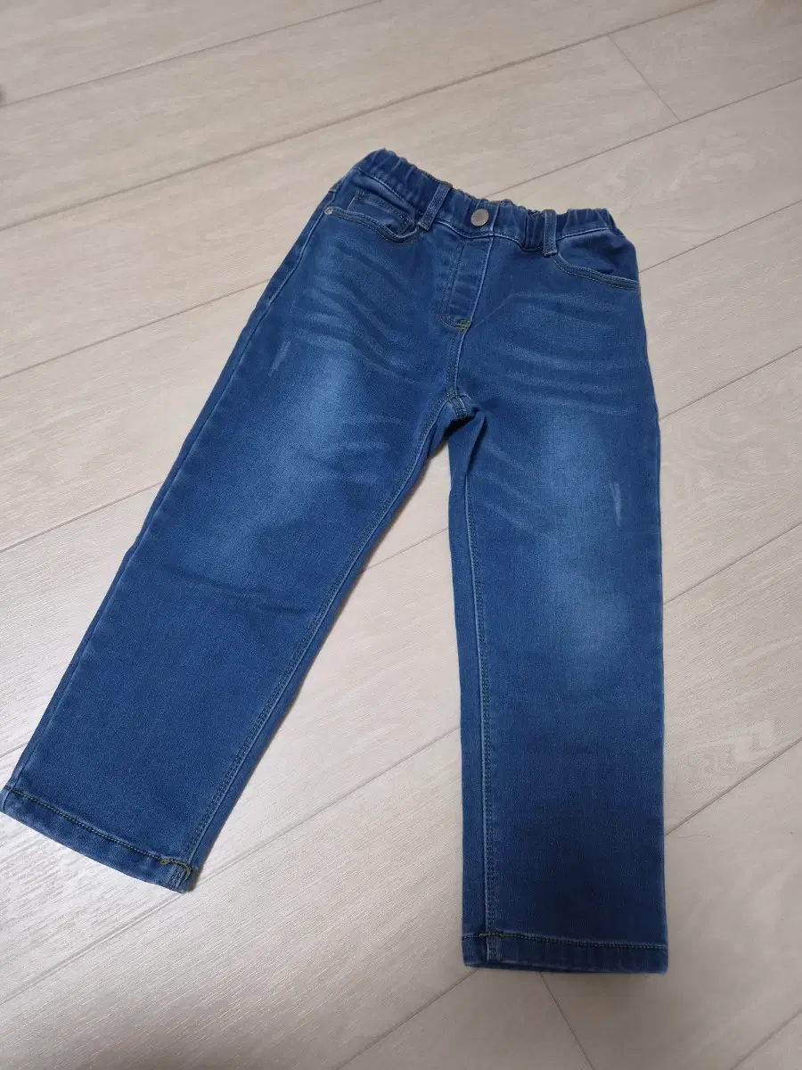 120 사이즈 기모 청바지 m