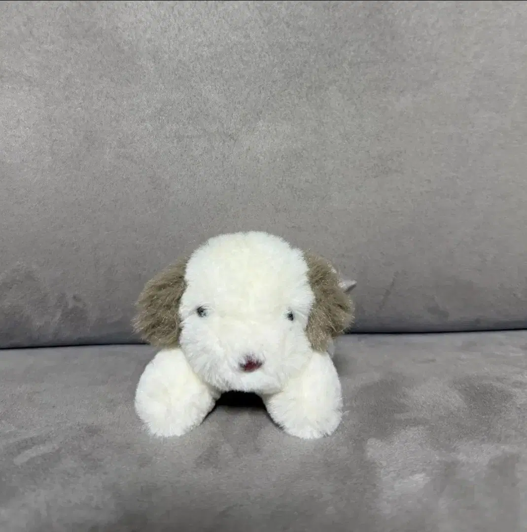 몽몽이 라잉독 크림 강아지 리이젠크리에이션 10cm 키링 인형