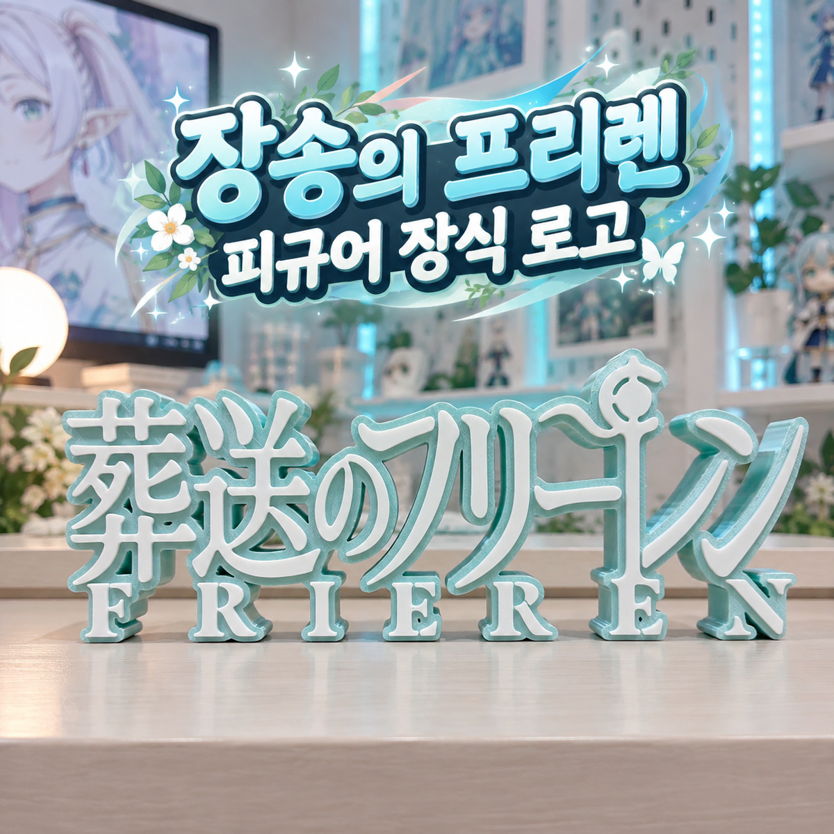 장송의 프리렌 3D 입체 로고