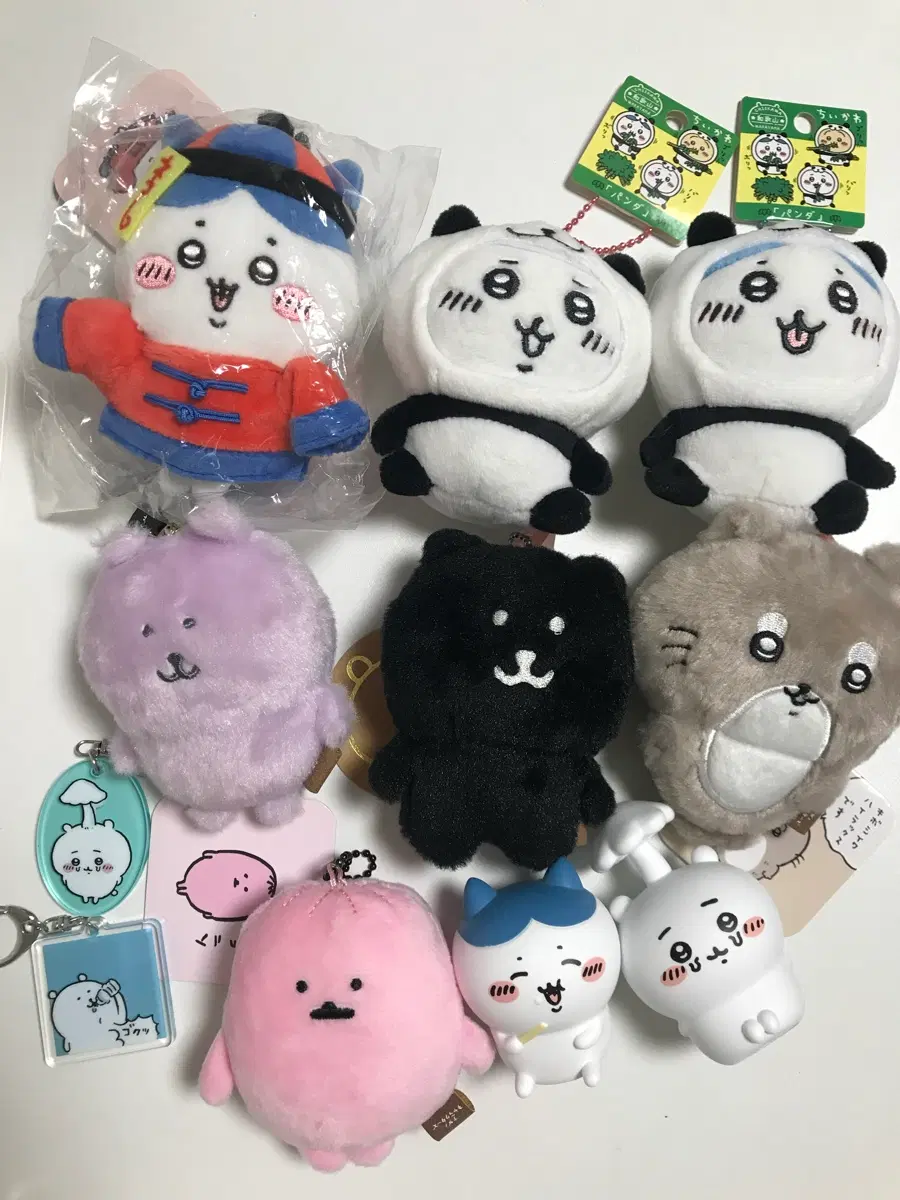 나가노마켓 치이카와 하치와레 농담곰 마스코트,피규어,키링 등