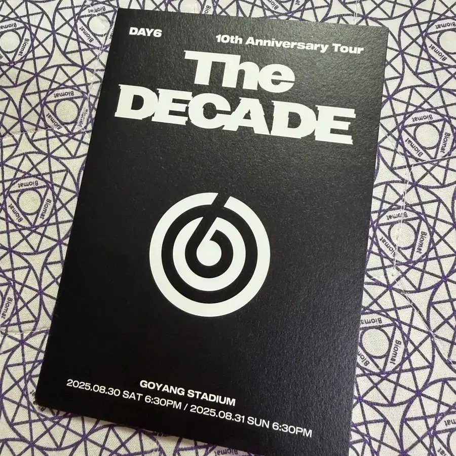 DAY6 The DECADE 10주년 투어 굿즈