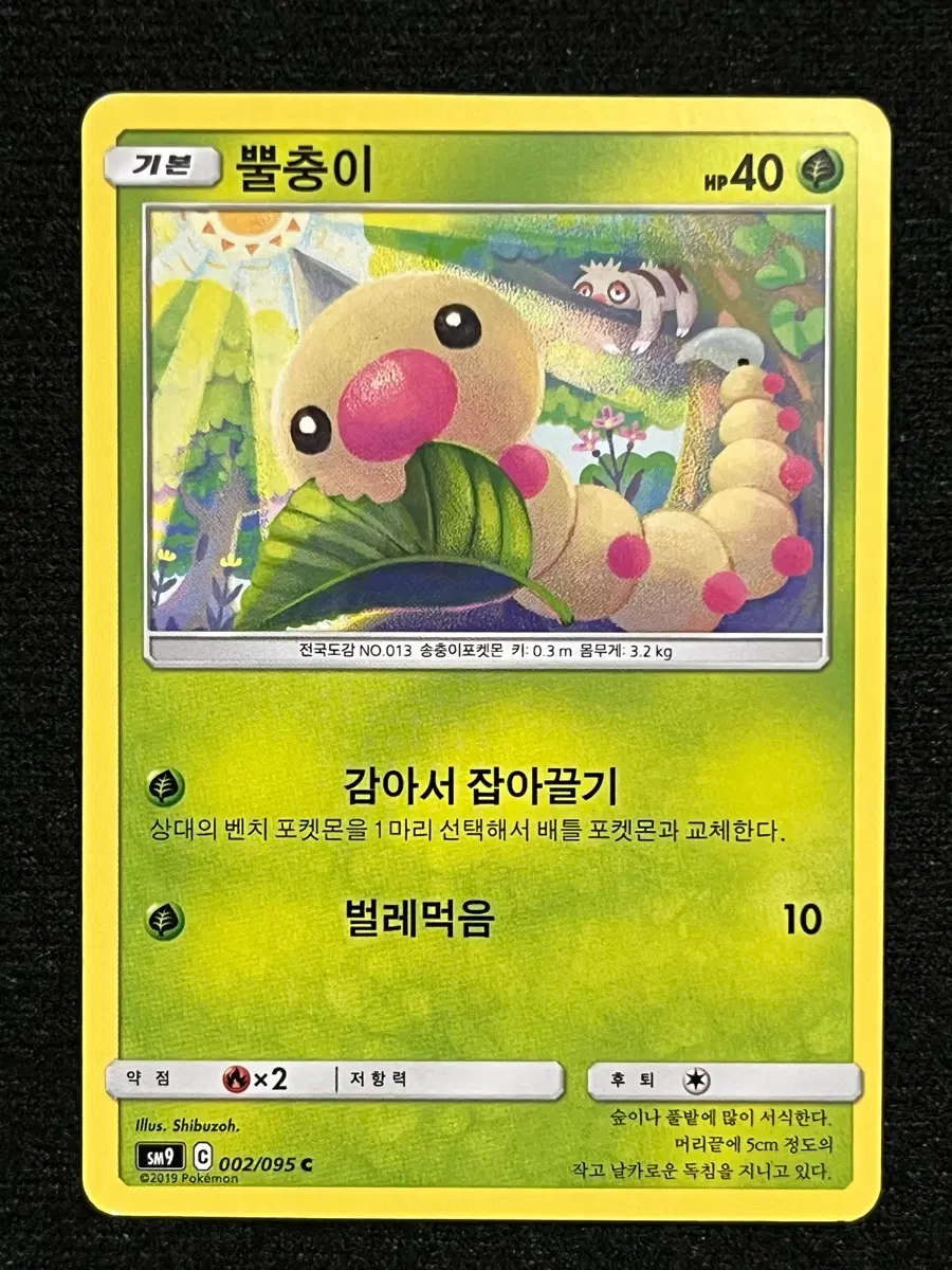 포켓몬카드 뿔충이 (sm9)-2019-