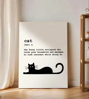 캔버스 포스터 고양이 CAT 20 x 30cm