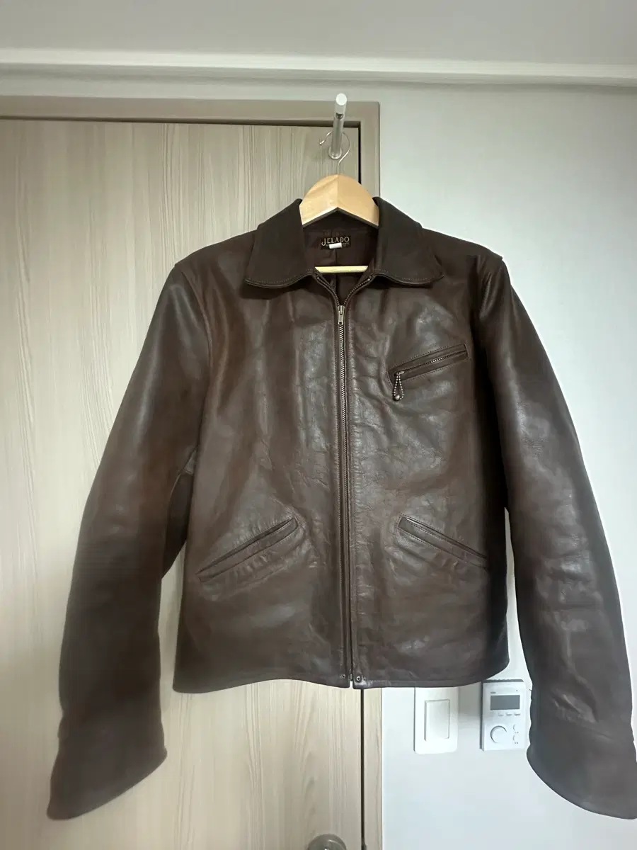 제라도 24/7 LEATHER SPORTS JACKET 브라운