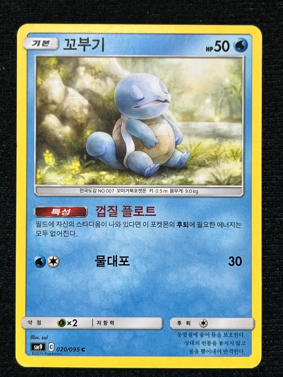 포켓몬카드 꼬부기 (sm9)-2019-