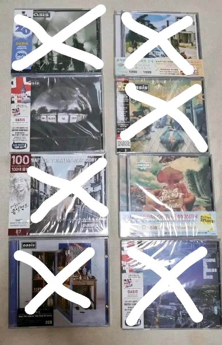 [미개봉] 오아시스 앨범 cd 모음