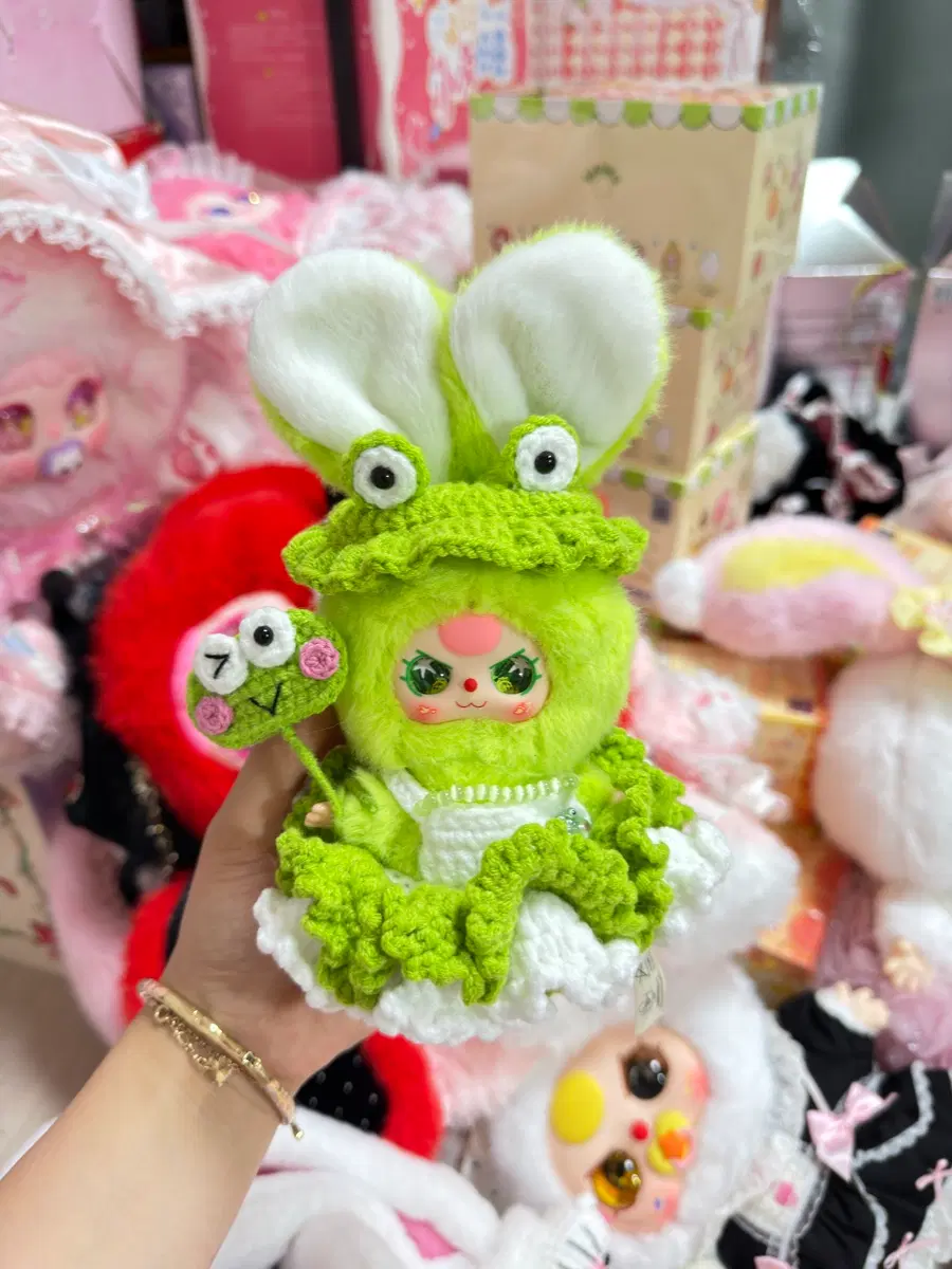 뜨개옷+ 인형세트 인형
