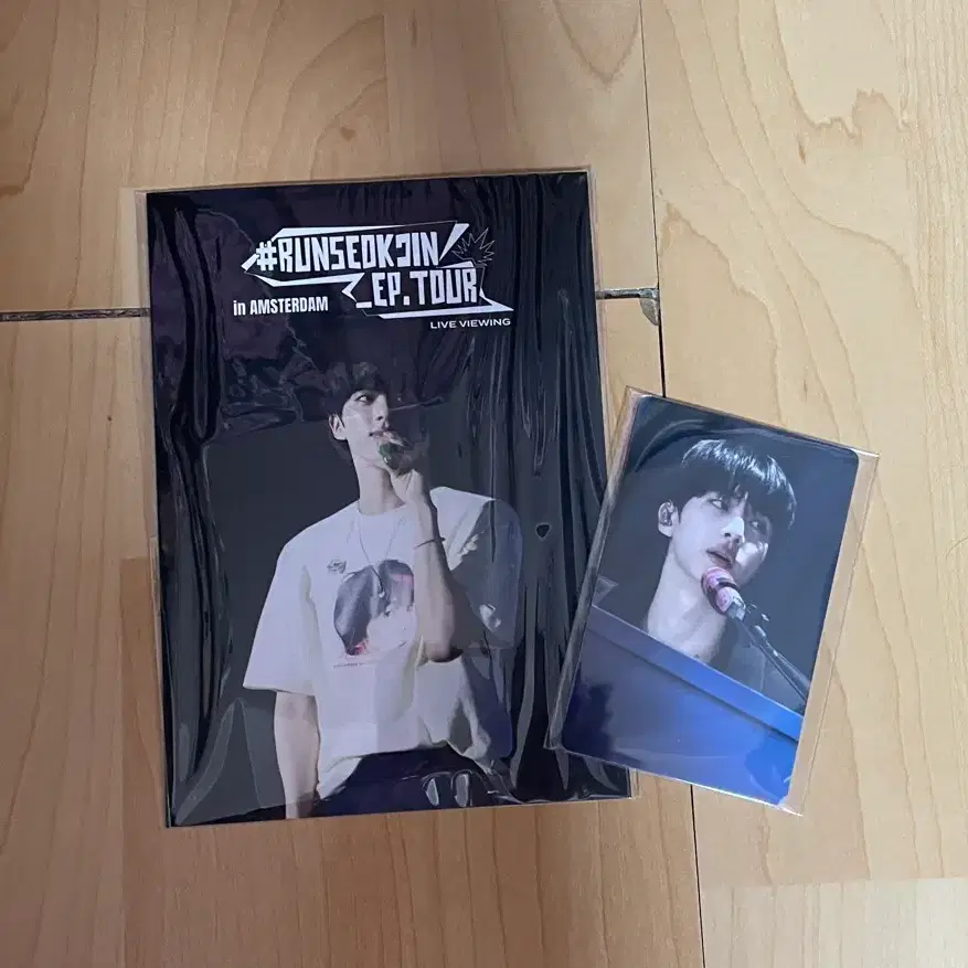 BTS 방탄 진 JIN 런석진 암스테르담 라이브뷰잉 엽서+포카