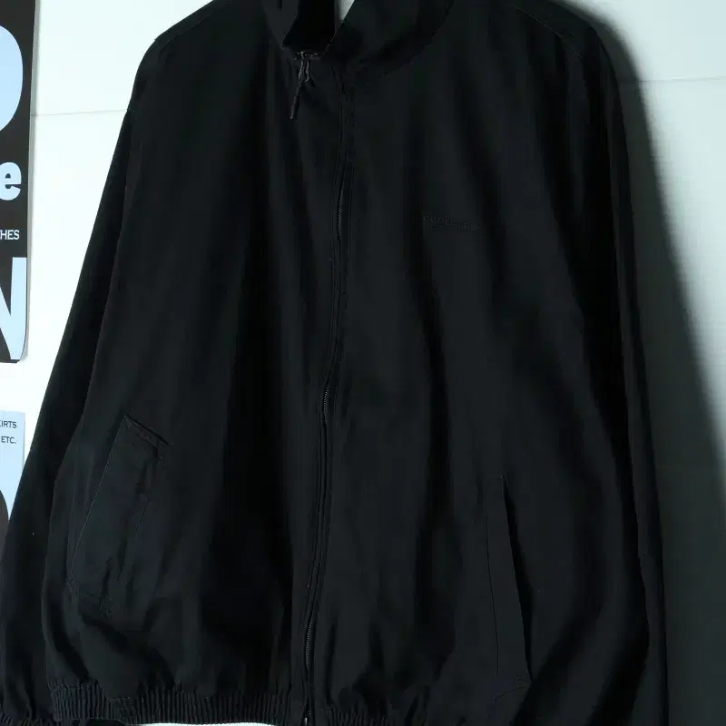 (L-XL) 코드그라피 집업 바람막이 점퍼자켓 블루종 블랙-H39159