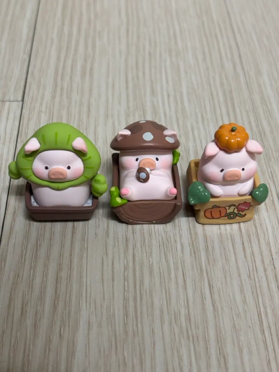 루루 더 피기 가든 피규어 3개 일괄