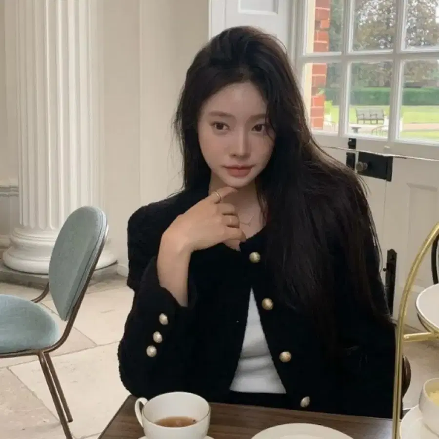 더위시 리즈 트위드 자켓 새상품