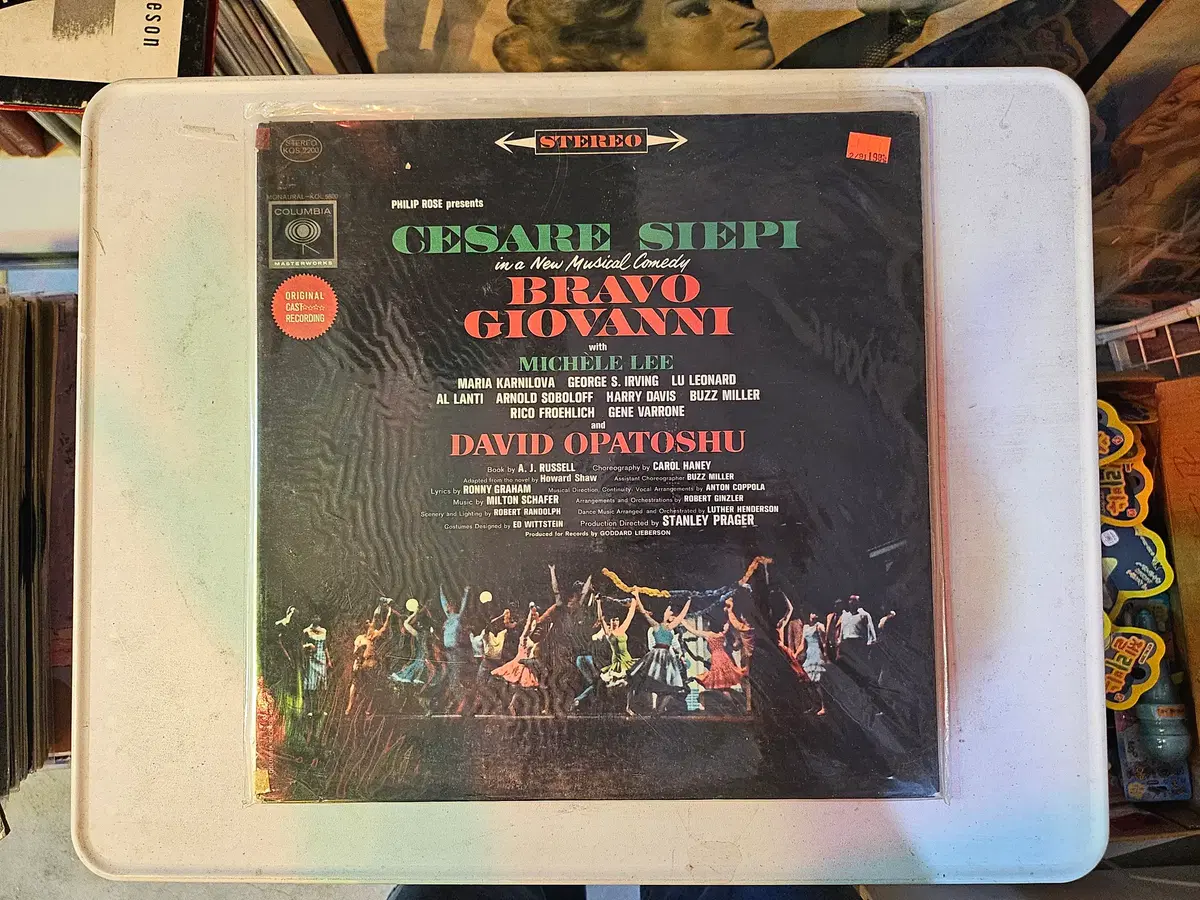 1962년 브로드웨이에서 막을 올린 뮤지컬 코메디 브라보 지오반니 Bravo Giovanni의 오리지널 브로드웨이 캐스트 레코딩Original Broadway Cast Re