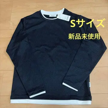 GLOSTER 헤링본 페이크 레이어드 크레이넥 풀오버 S 사이즈