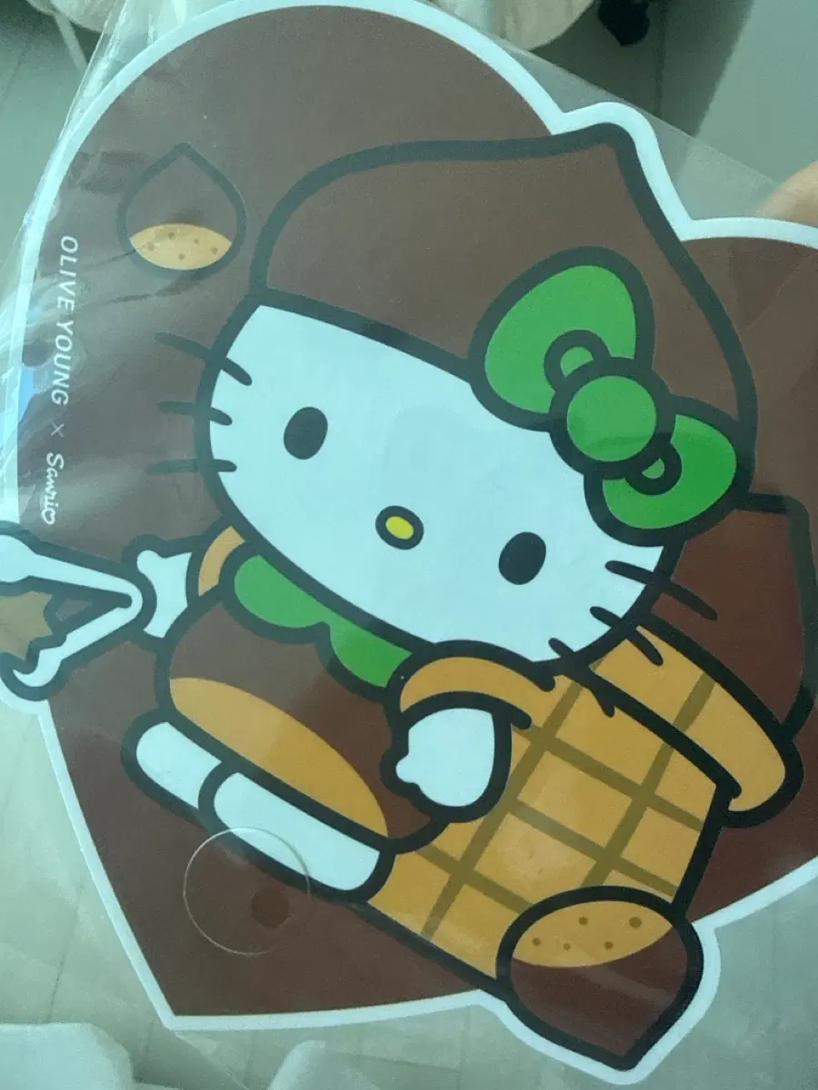 헬로키티 부채