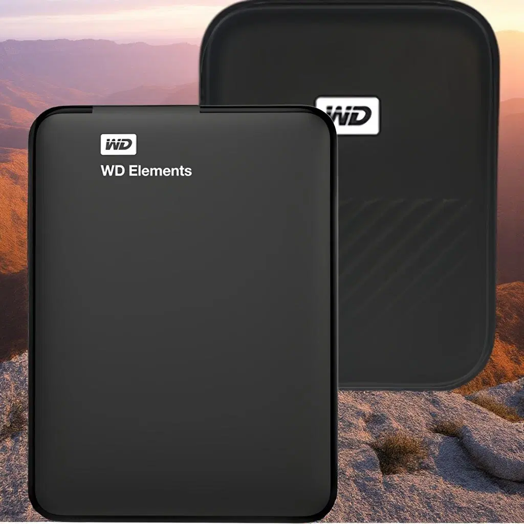 WD Elements Portable 휴대용 외장하드 + 파우치 2TB