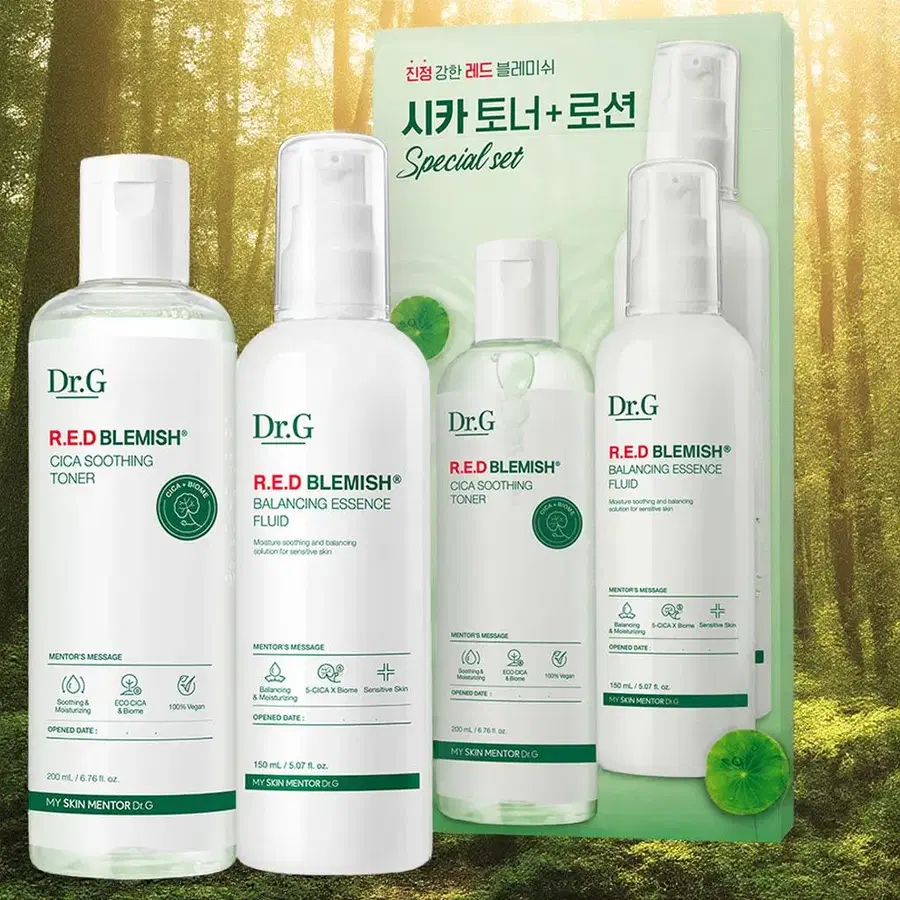닥터지 레드 블레미쉬 시카 토너 200ml + 로션 150ml 2종 세트