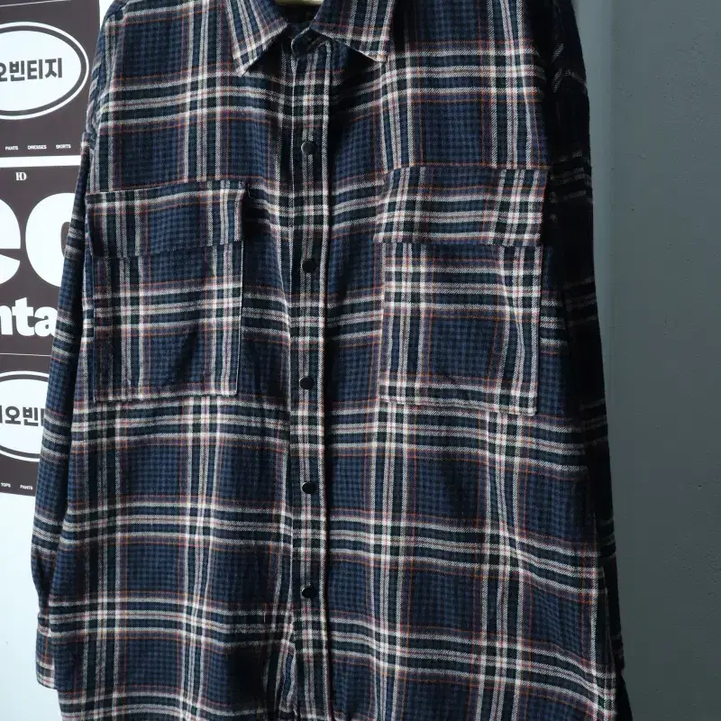 (2XL-3XL) 러기드하우스 셔츠 남방 빅사이즈 체크-H39237