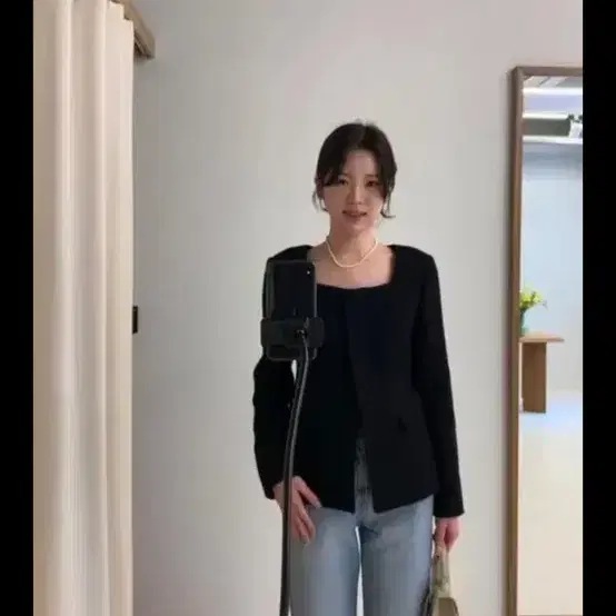 시에sie 클로디아 스퀘어넥자켓s
