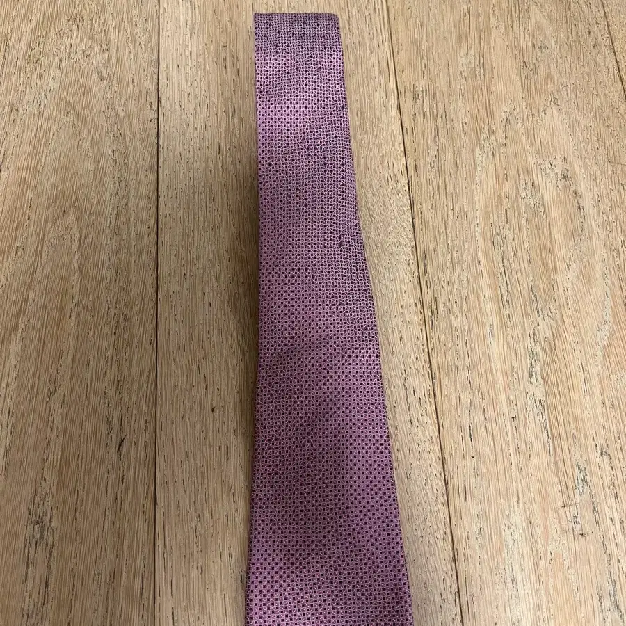 Zegna 제냐 퍼플 도트 실크 넥타이