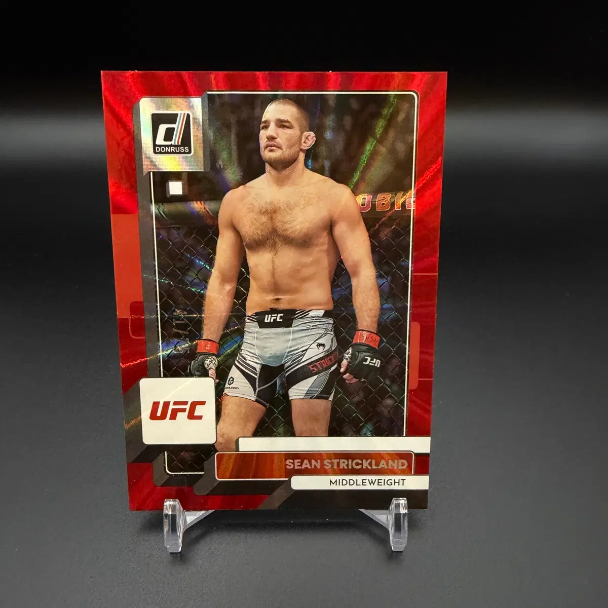 돈러스 UFC 션 스트릭랜드 75한정 레드 레이저 카드