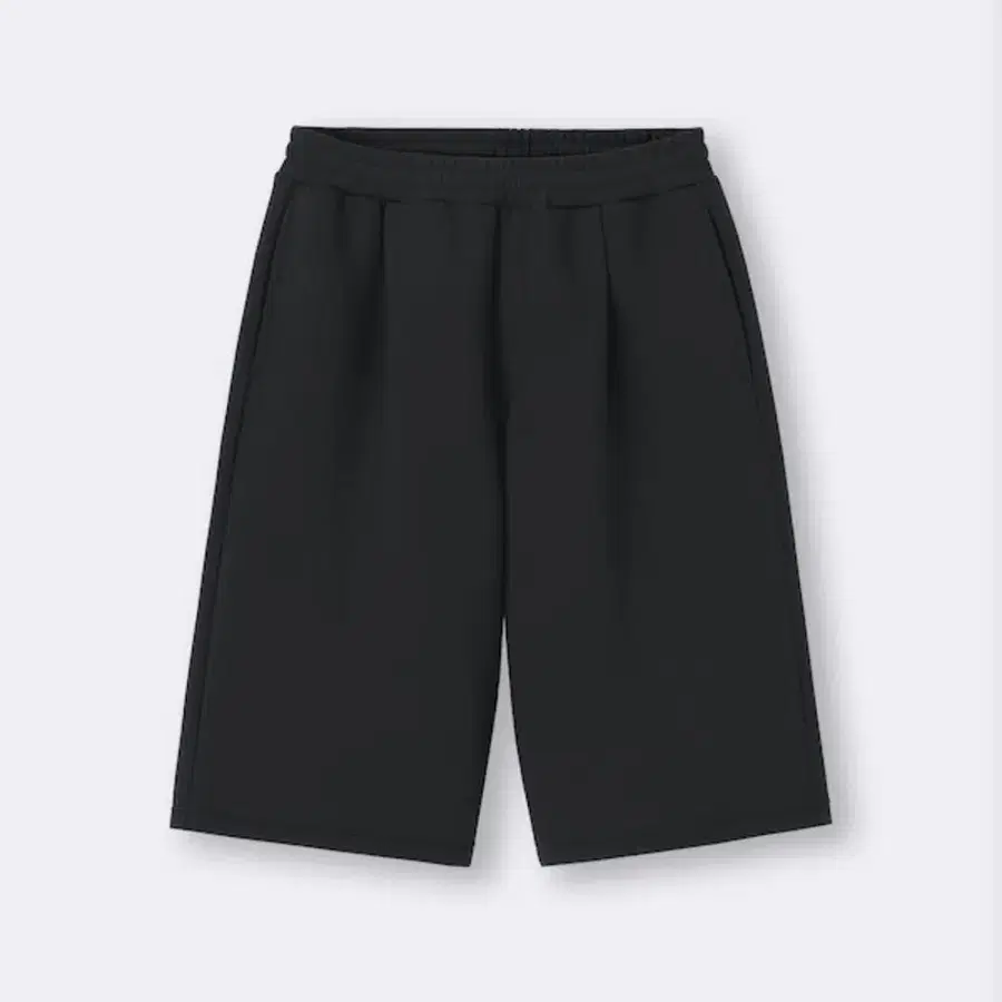[3XL/허리32-40] GU 퍼프 스웨트 배기 쇼츠 반바지 블랙