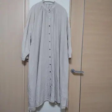 HEAVENLY 셔츠 원피스 베이지 롱 기장