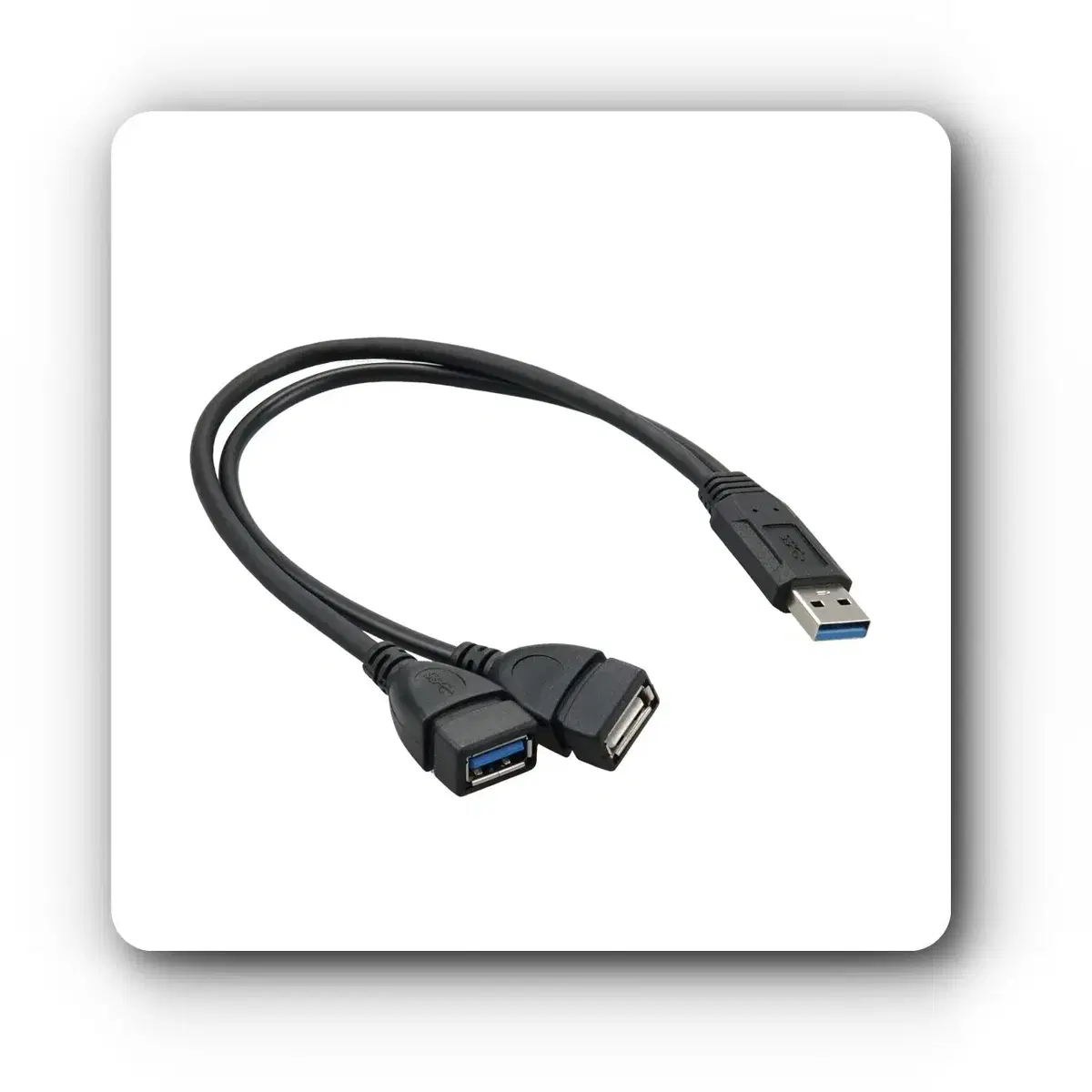 [딜러직판가/새상품]USB 2.0 Y형 케이블 30cm 전원 분배 연장